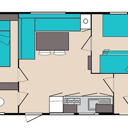 Mobil-home Avec Terrasse - 5 Pers. - Api-1-52-1987 Mauléon-Licharre