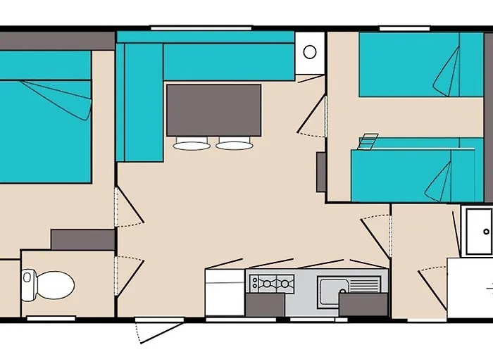 Mobil-home Avec Terrasse - 5 Pers. - Api-1-52-1987 Mauléon-Licharre
